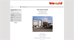 Desktop Screenshot of biorapid.de